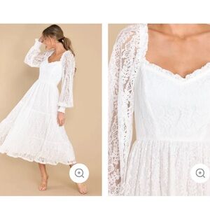 White long sleeve dress